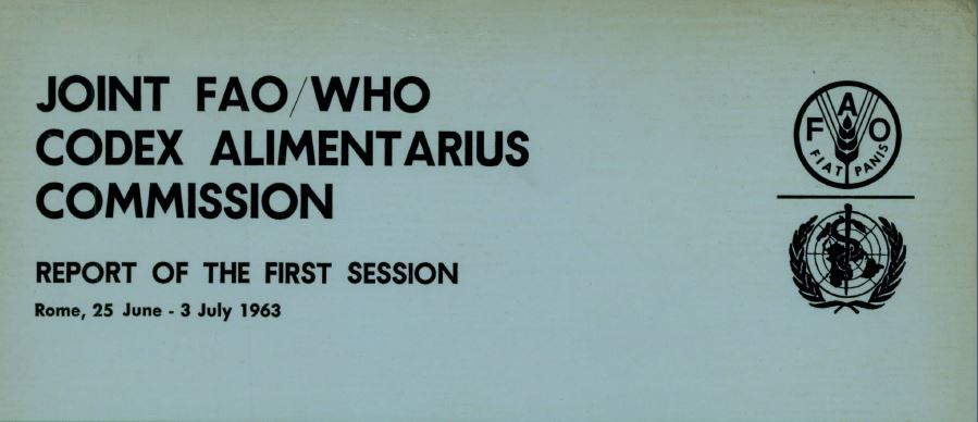 Inaugural meeting of the Codex Alimentarius Commission held in Rome, Italy